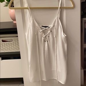 Evanuel white tank top